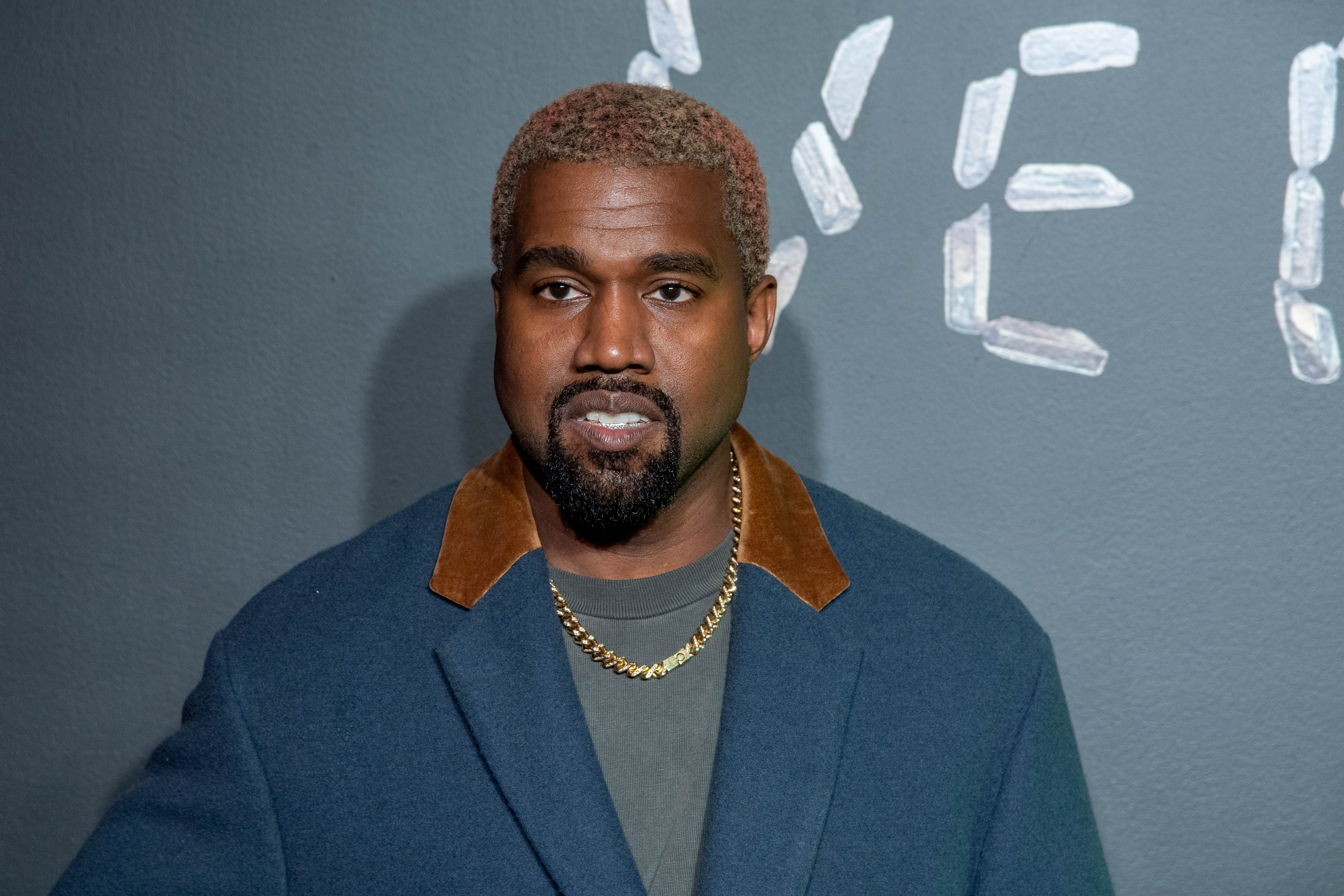Kanye West at the December 2018 Versace fashion show in New York | Source:Getty Images