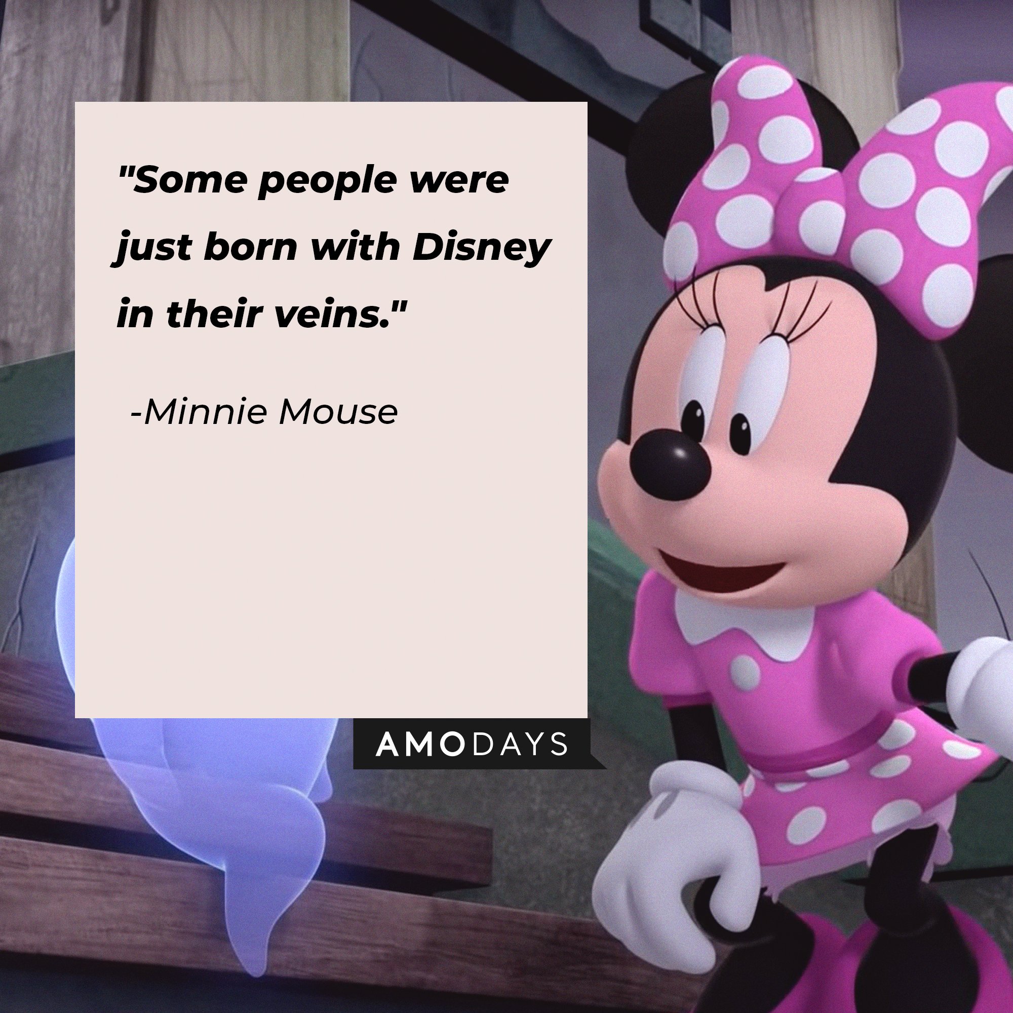 Minnie Mouse’s quote: "Some people were just born with Disney in their veins." | Image: AmoDays