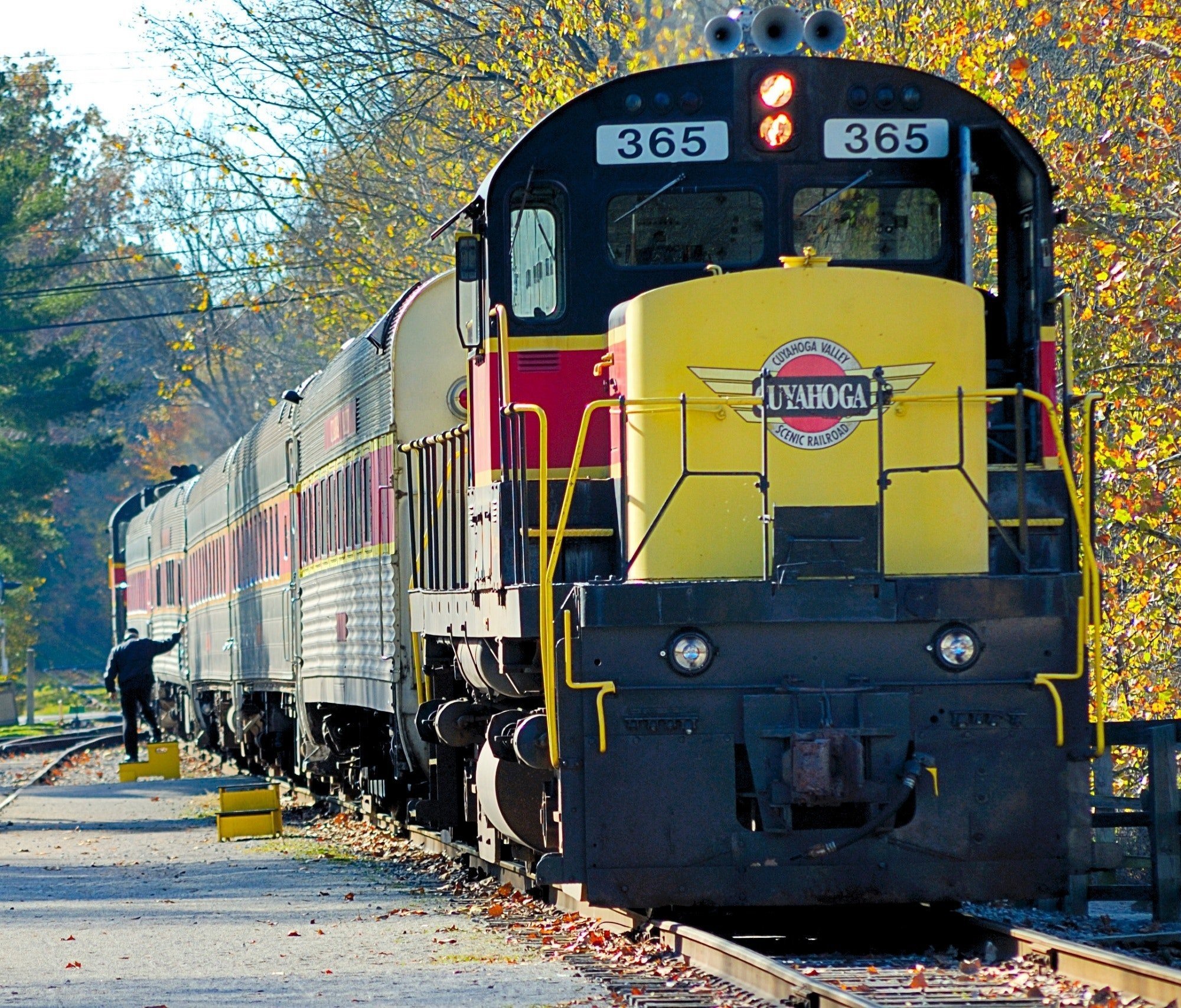 A colorful train. | Source: Pexels