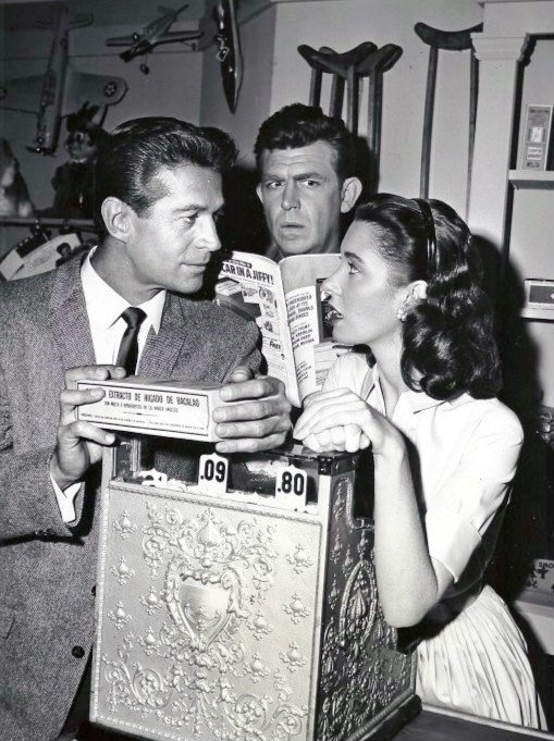 Andy Griffith, Elinor Donahue and George Nader, circa 1960s. | Photo: Wikimedia Commons