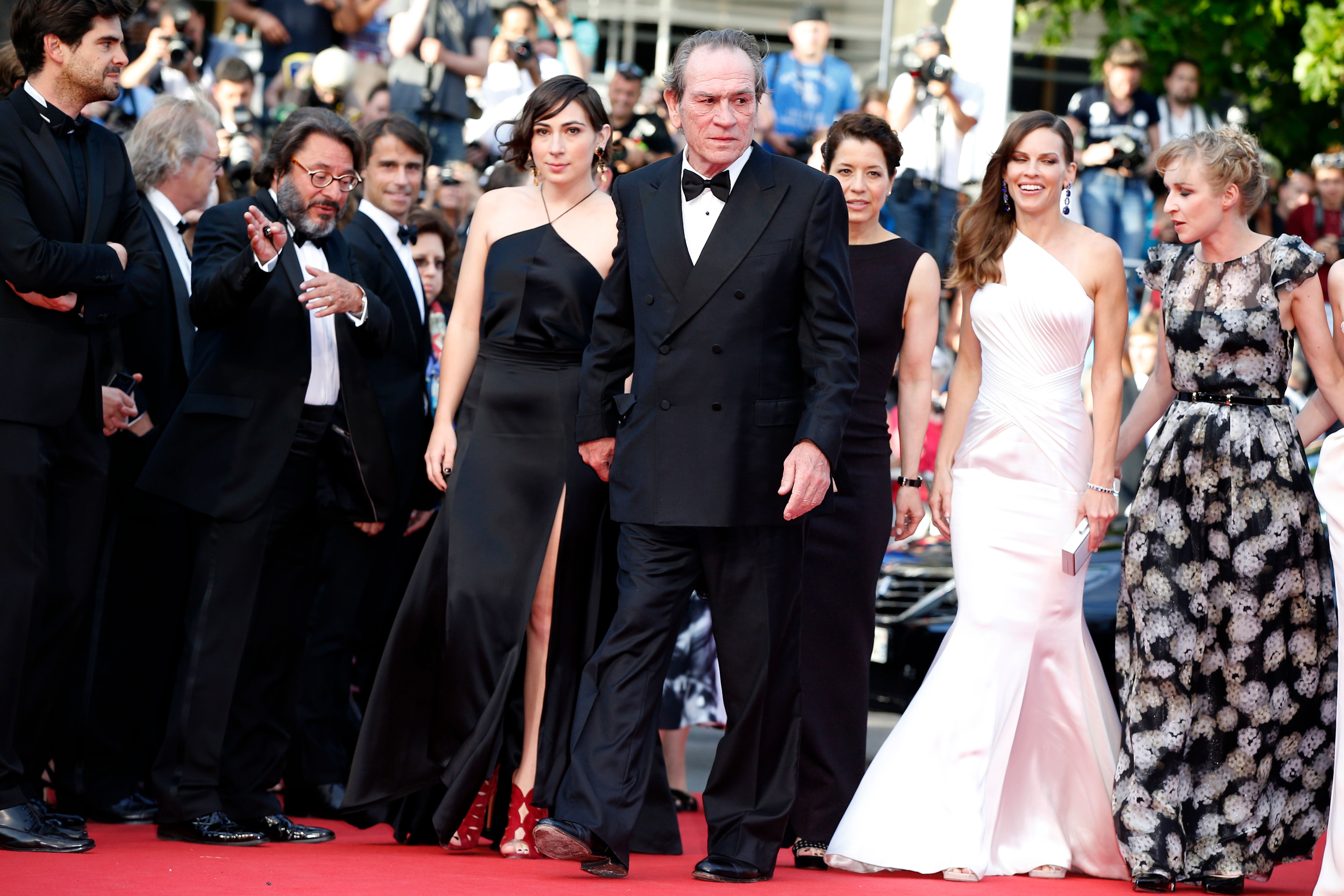 Victoria and Tommy Lee Jones at the screening of "The Homesman" during the 67th edition of the Cannes Film Festival on May 18, 2014, in France. | Source: Getty Images