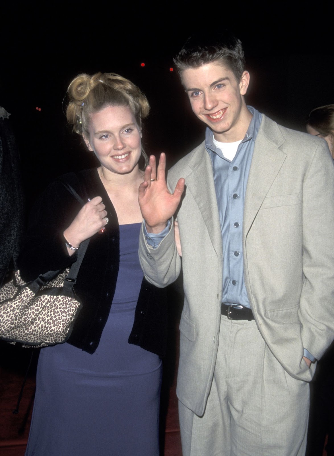 Heidi Van Pelt and the young actor at the wrap party for the final episode of "Home Improvement" on April 9, 1999, in California. | Source: Getty Images