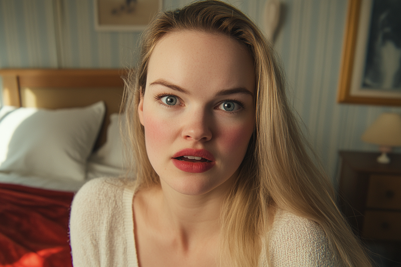 A woman in her bedroom | Source: Midjourney