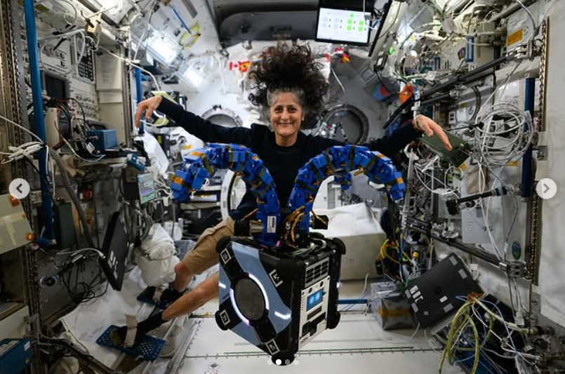 Sunita Williams in space on December 18, 2024 | Source: Instagram/nasaastronauts