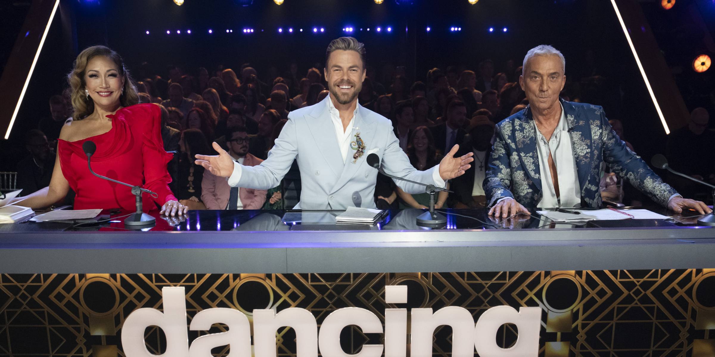 Carrie Ann Inaba, Derek Hough, and Bruno Tonioli |Source: Getty Images