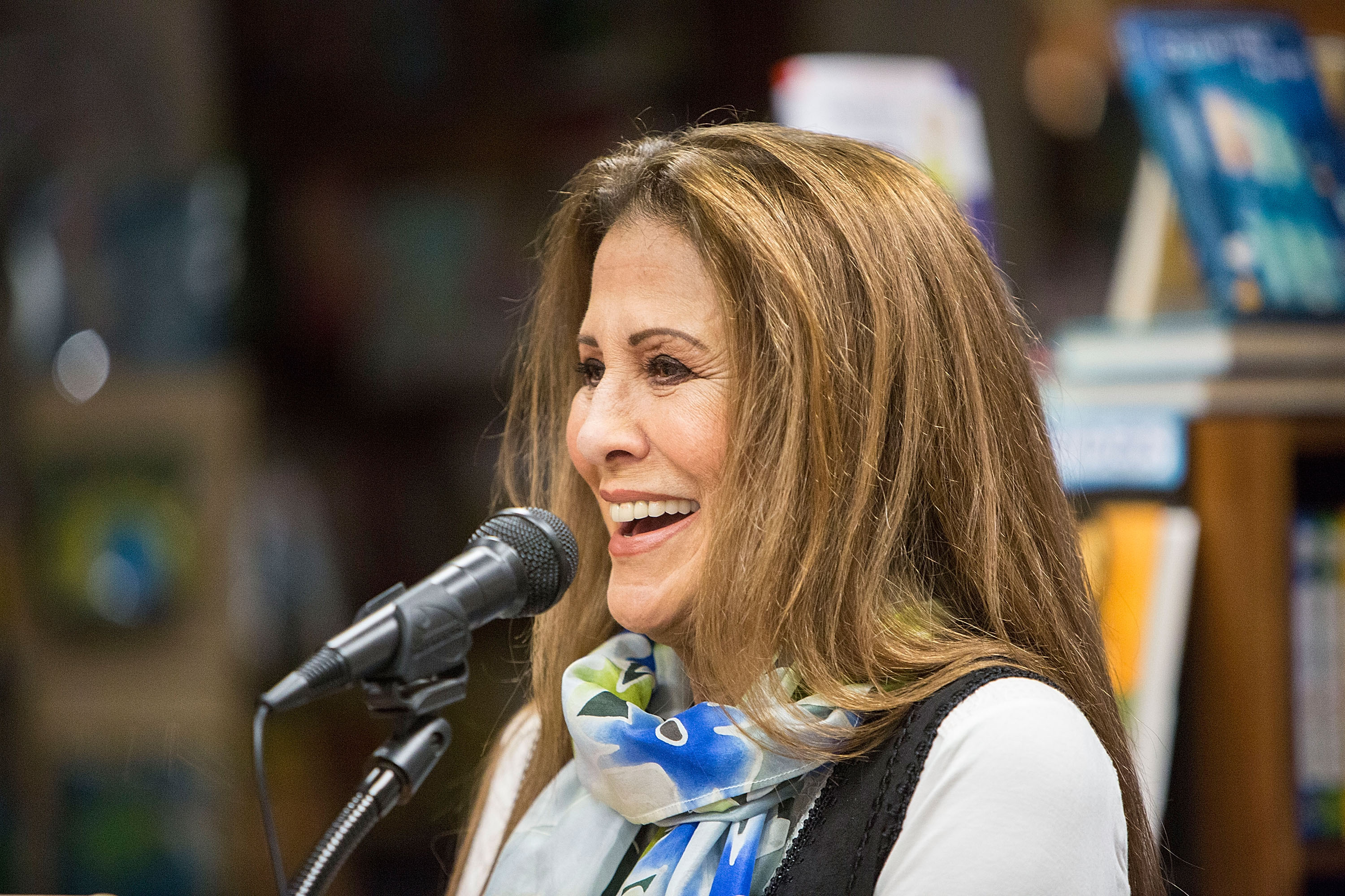 The recording artist discussing her memoirs prior to her book signing for "Delta Lady" at Warwick's on April 13, 2016, in La Jolla, California | Source: Getty Images