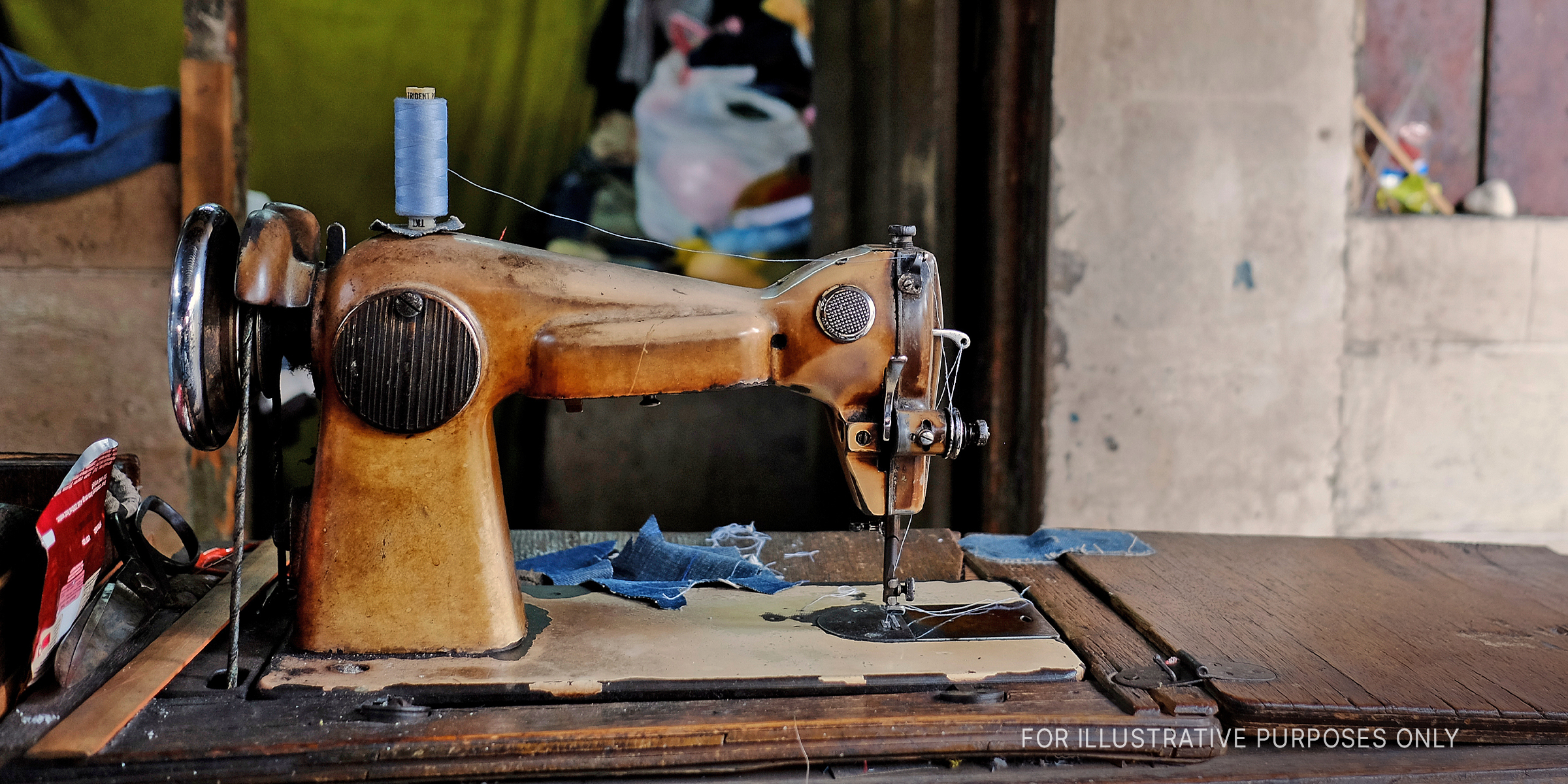 Old Sewing Machine. | Source: Getty Images