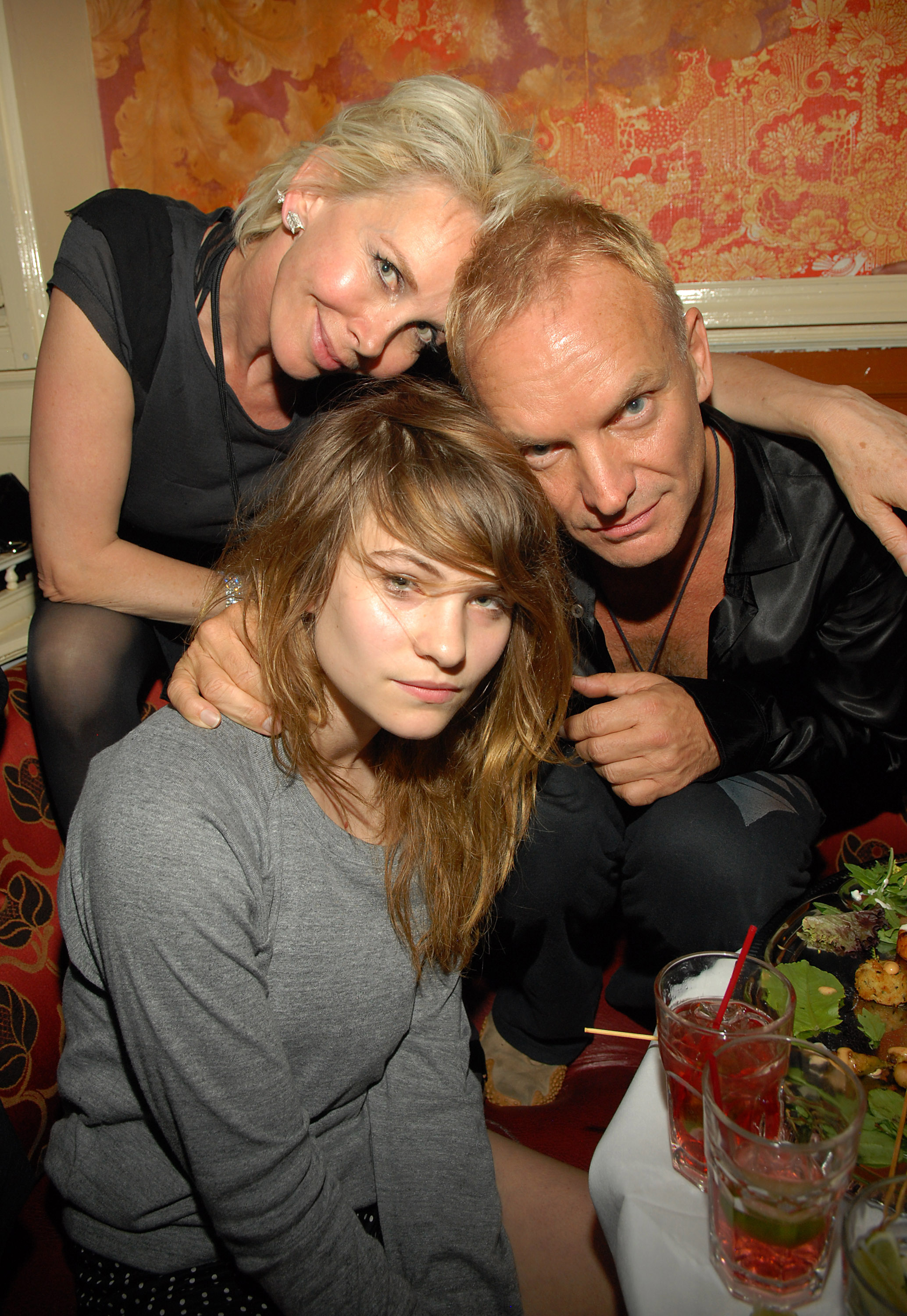 Trudie Styler, Sting, and Eliot Sumner on August 1, 2007 in New York City | Source: Getty Images