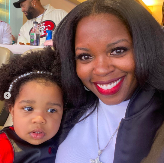 Madison Jade and Sondra Williams posing for a picture at a football game, posted on February 4, 2024 | Source: Instagram/yoginisdww