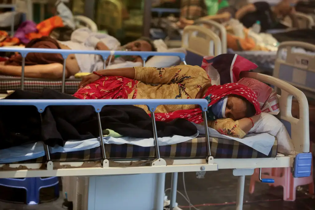 Une indienne souffrante de Covid-19 | Photo : Getty Images