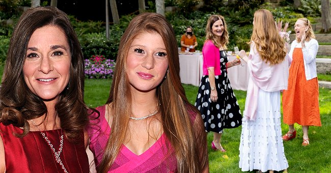 Melinda Gates and her daughter Jennifer Gates attends Glamour's 23rd annual Women of the Year Awards on November 11, 2013 in New York City, the next picture shows the mother and daughter duo at a bridal shower | Photo: Getty Images and Instagram/@jenniferkgates