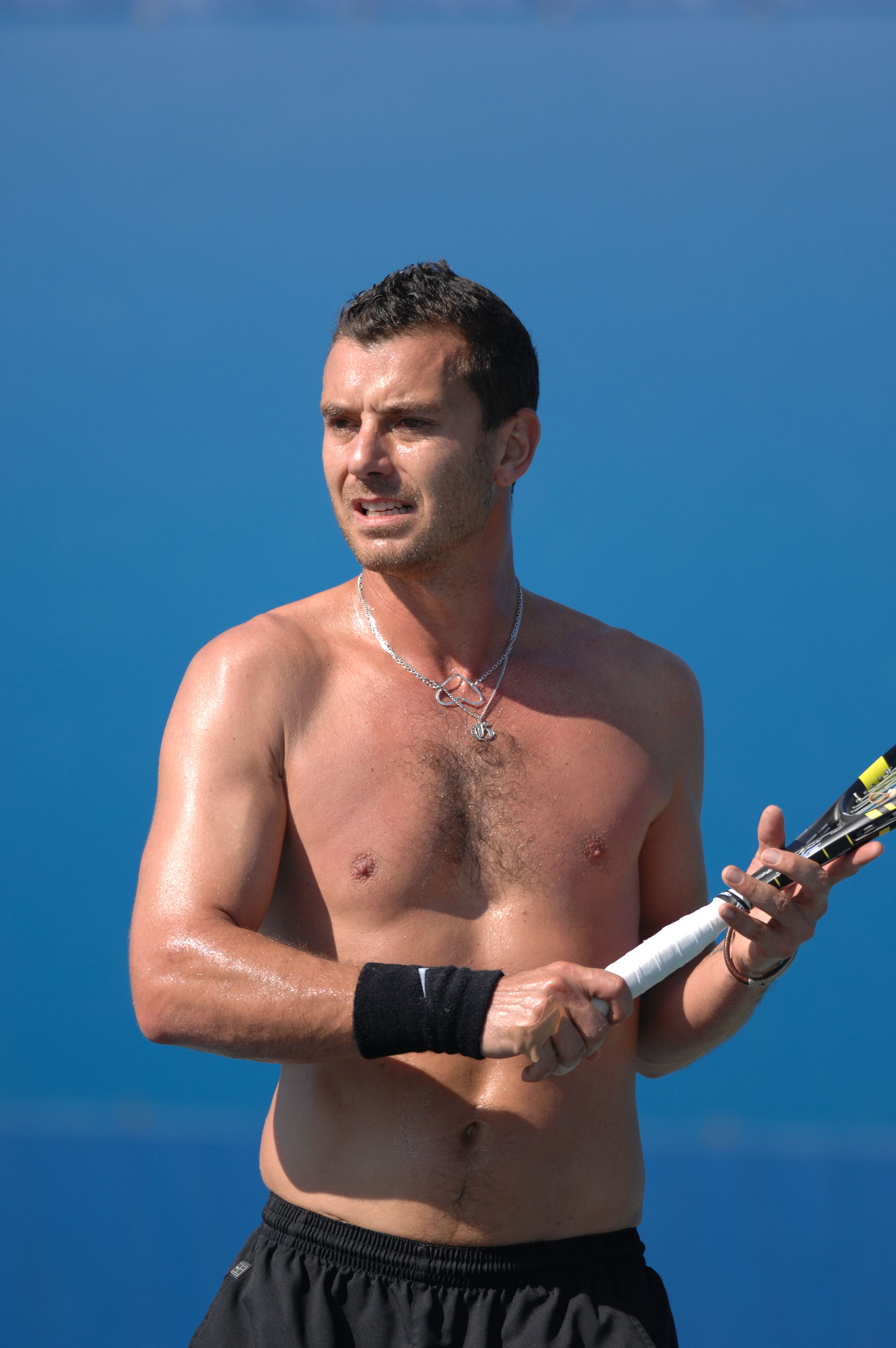 Gavin Rossdale during tennis practice on November 4, 2007, in Delray Beach, Florida. | Source: Getty Images