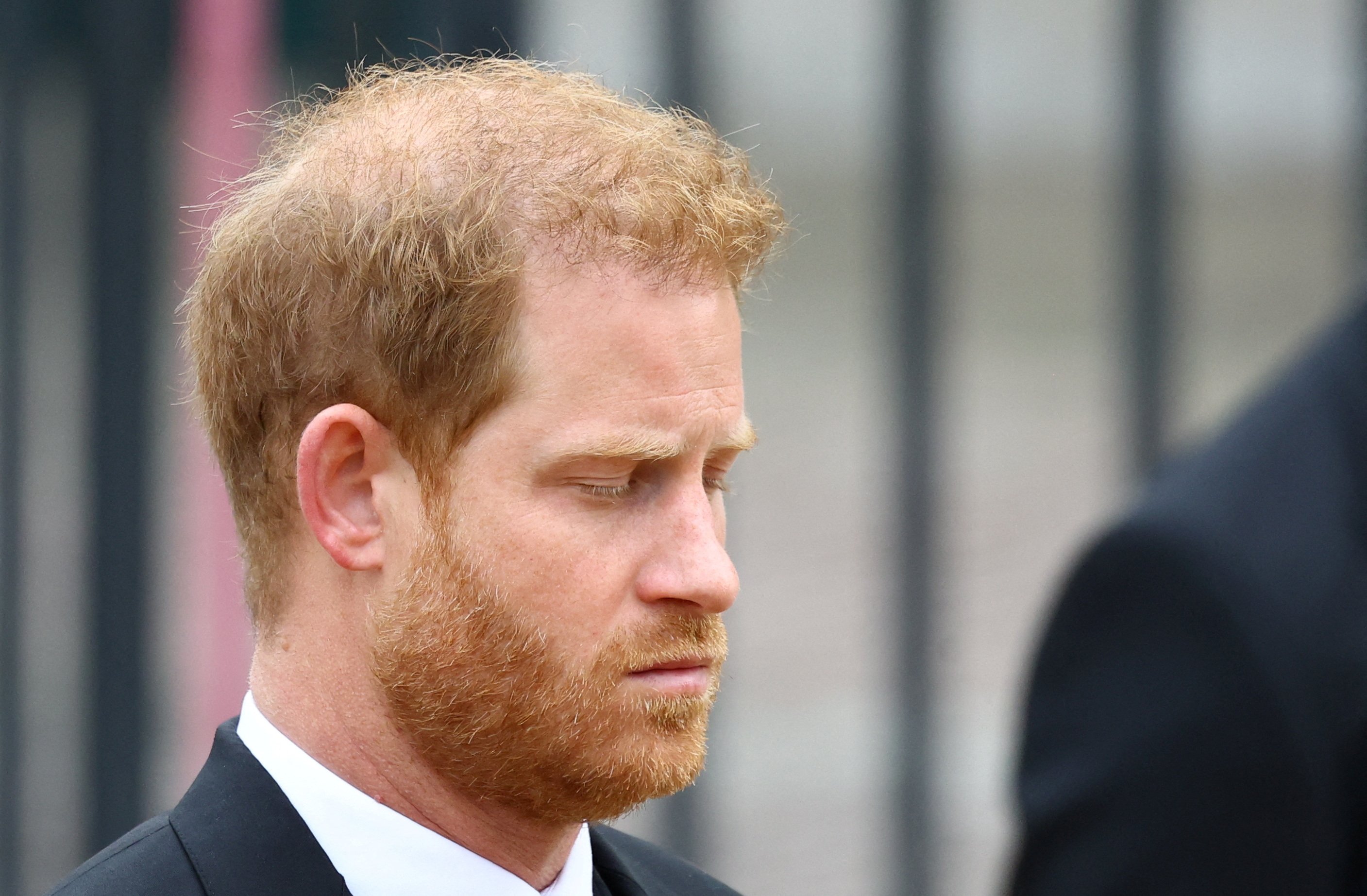  Prince Harry, Duke of Sussex outside Westminster Abbey in London on September 19, 2022 | Source: Getty Images