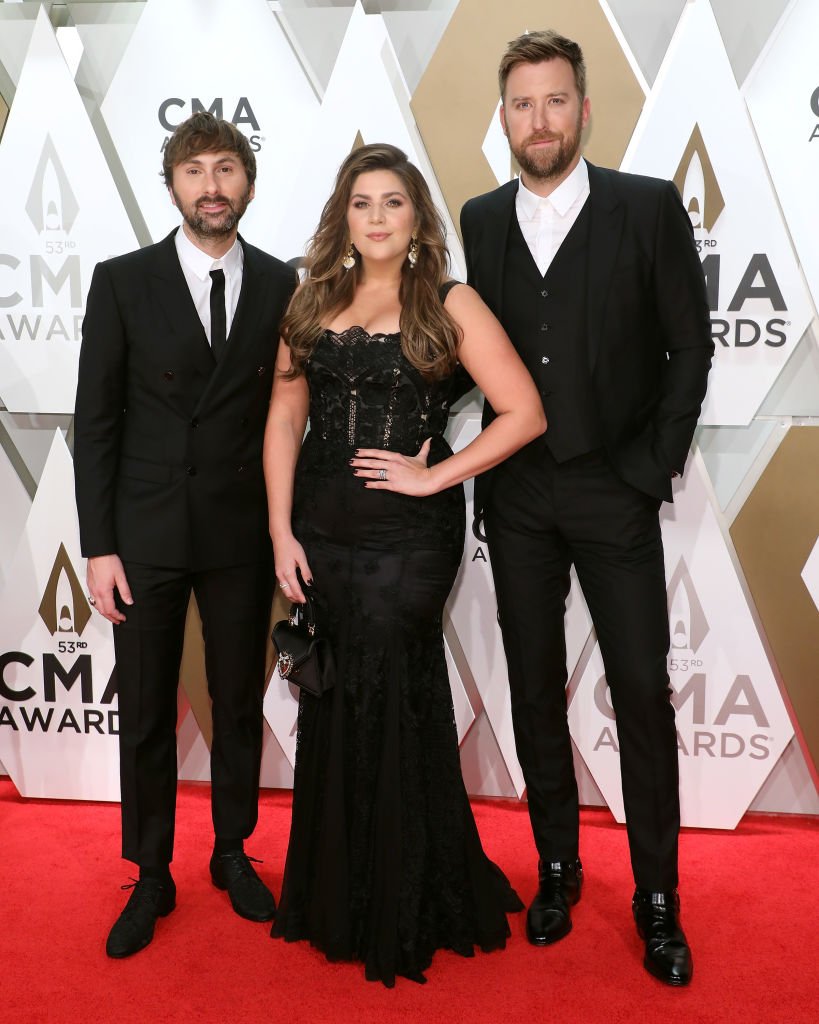  Dave Haywood, Hillary Scott, and Charles Kelley of Lady Antebellum attend the 53nd annual CMA Awards at Bridgestone Arena on November 13, 2019 | Photo: Getty Images