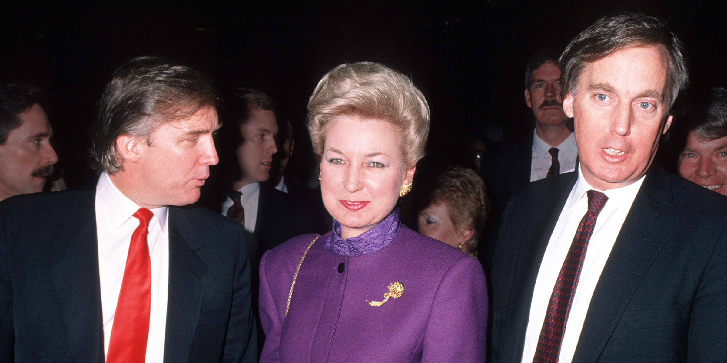 Donald Trump, Maryanne Trump Barry, and Robert Trump | Source: Getty images
