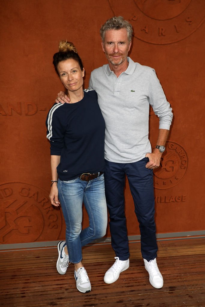 Denis Brogniart et son épouse Hortense assistent à la troisième journée de Roland Garros le 29 mai 2018 à Paris, en France. | Photo : Getty Images