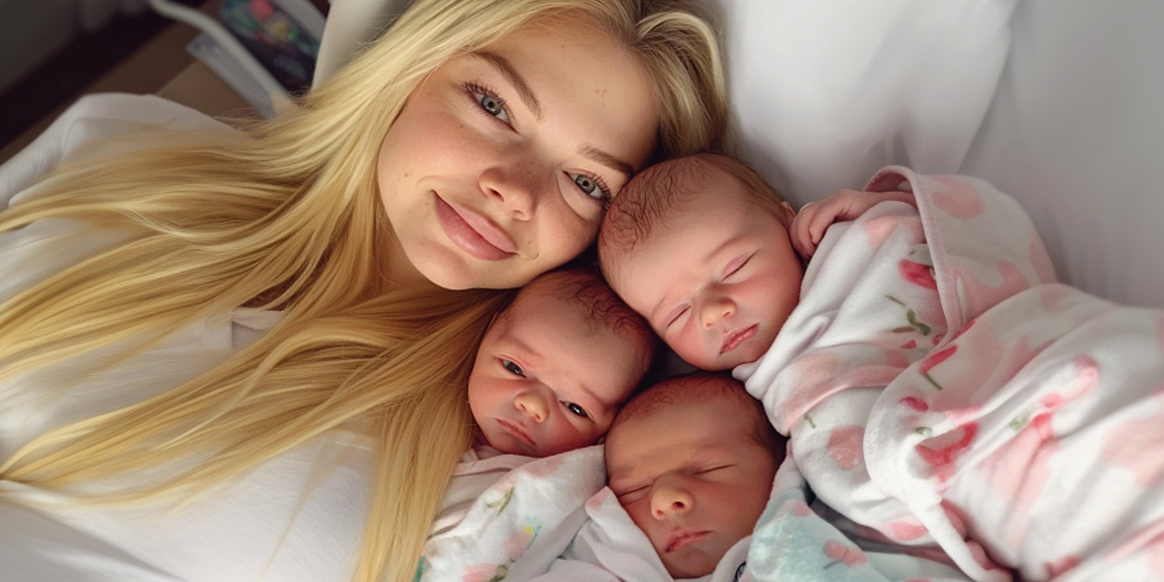 A woman with triplets | Source: Amomama