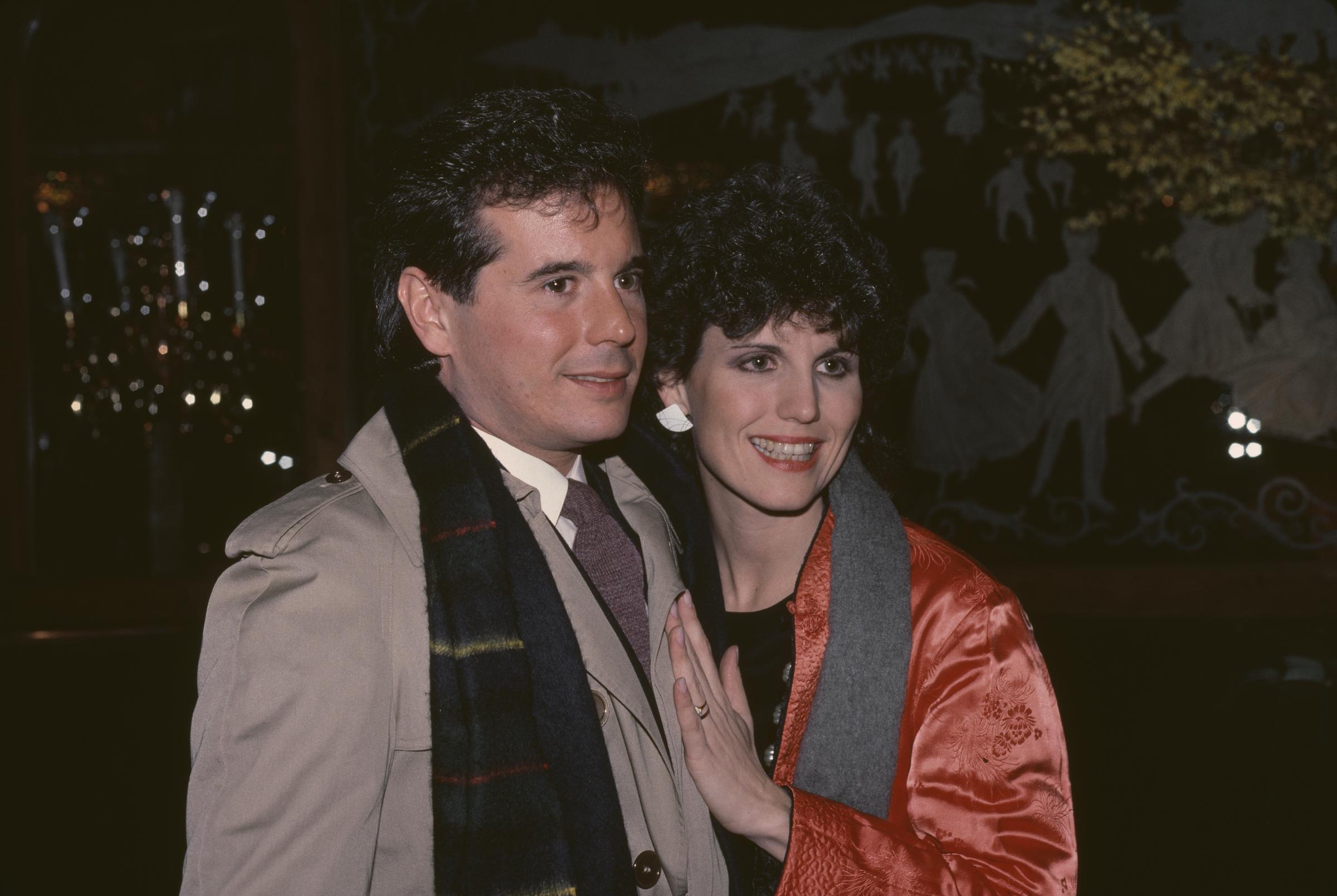 Lucie and Desi Arnaz Jr. posing together, circa 1980 | Source: Getty Images