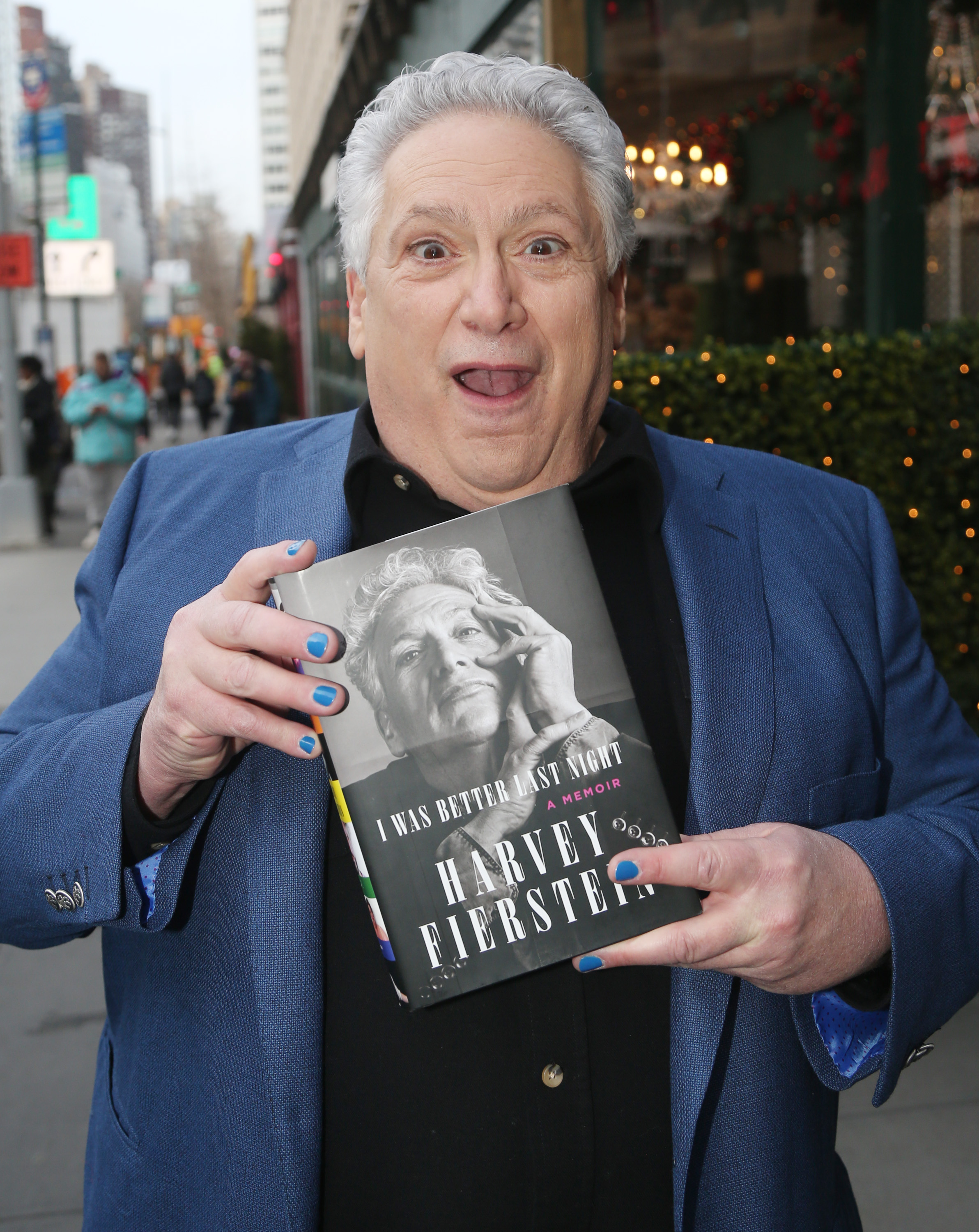 Harvey Fierstein poses at a dinner celebration for the release of his Knopf publishing memoir "I Was Better Last Night" at Cafe Fiorello in New York City, on March 1, 2022 | Source: Getty Images