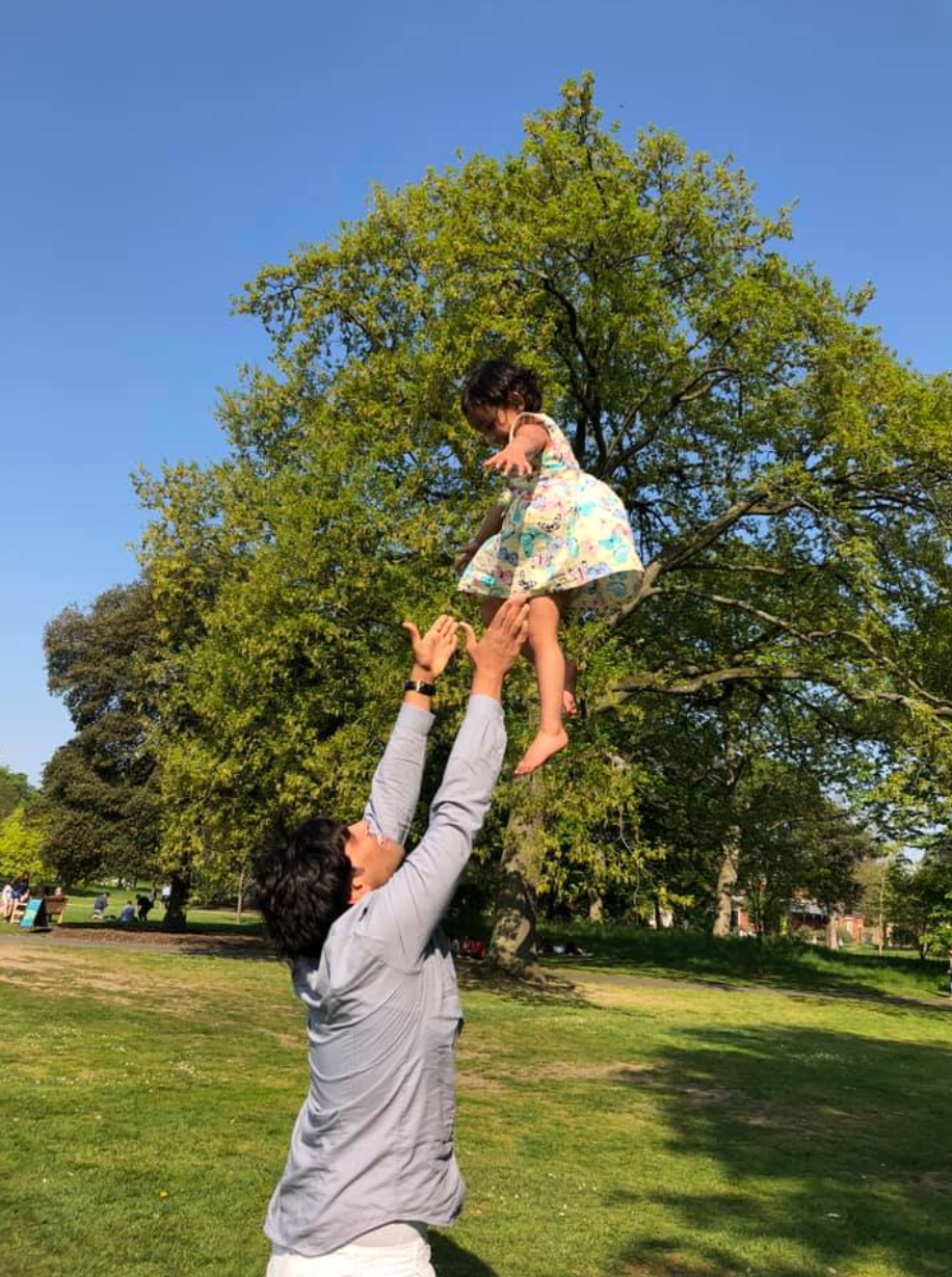 Arjun Patoliya playing with a child | Source: Facebook/ Arjun Patoliya