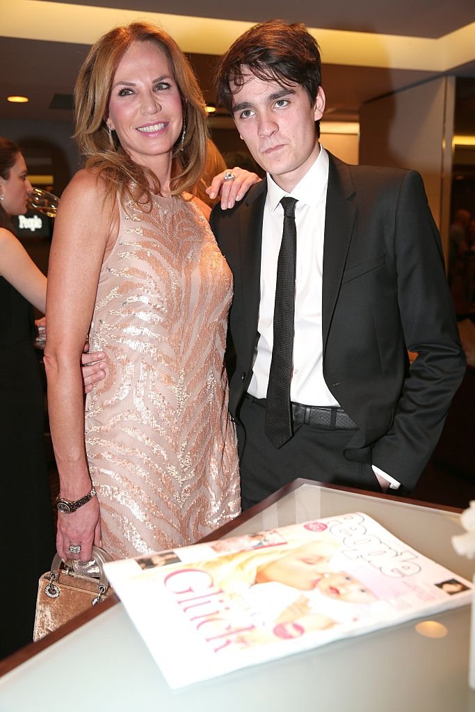 Rosalie van Breemen et son fils Alain-Fabien Delon. | Photo : Getty Images
