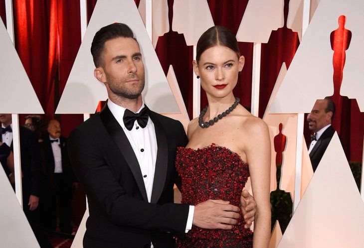 Adam Levine and wife Behati Prinsloo at the 87th Academy Awards in 2015 in Hollywood | Source: Shutterstock
