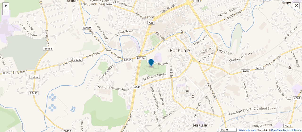 Cartes des rues de Rochdale, Greater Manchester. | Wikimedia Commons Cartes des rues de Rochdale, Greater Manchester. | Wikimedia Commons