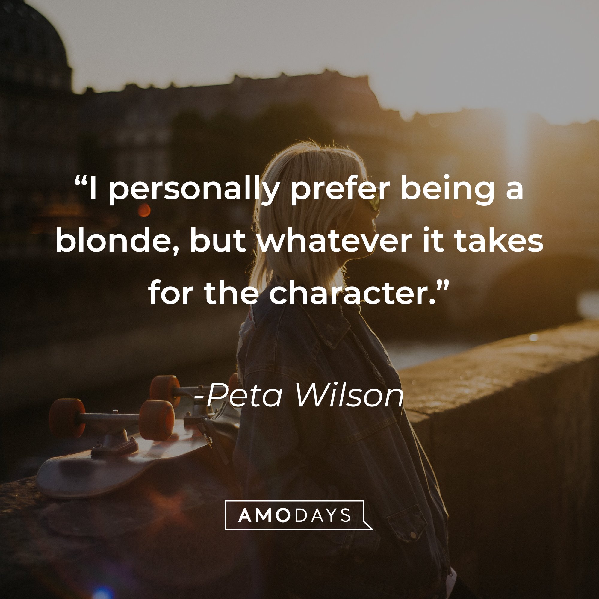 Peta Wilson’s quote: "I personally prefer being a blonde, but whatever it takes for the character." | Image: AmoDays