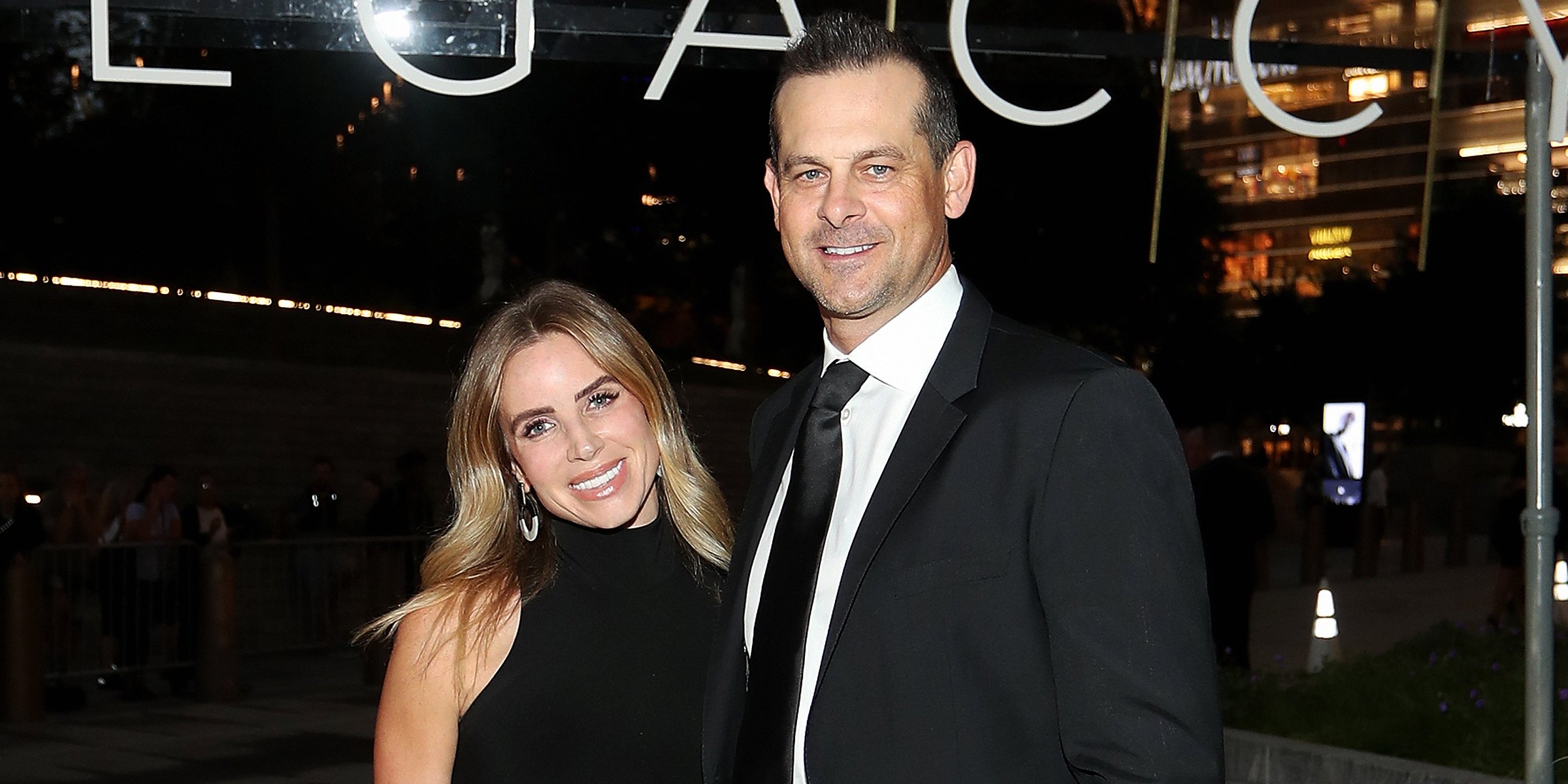 Laura Cover and Aaron Boone. | Source: Getty Images