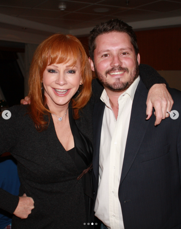 Reba McEntire with her stepson Brandon Blackstock, as posted on August 12, 2025 | Source: Instagram/reba