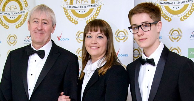 Nicolas, Lucy and Archie Lyndhurst pictured National Film Awards at Porchester Hall, 2017. London, England. | Photo: Getty Images