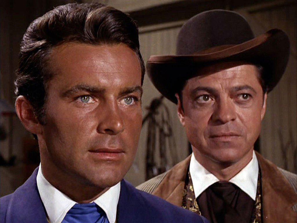 A close shot of actor Ross Martin and fellow co-star Robert Conrad, who played James T. West in the hit series "The Wild Wild West." | Photo: Getty Images