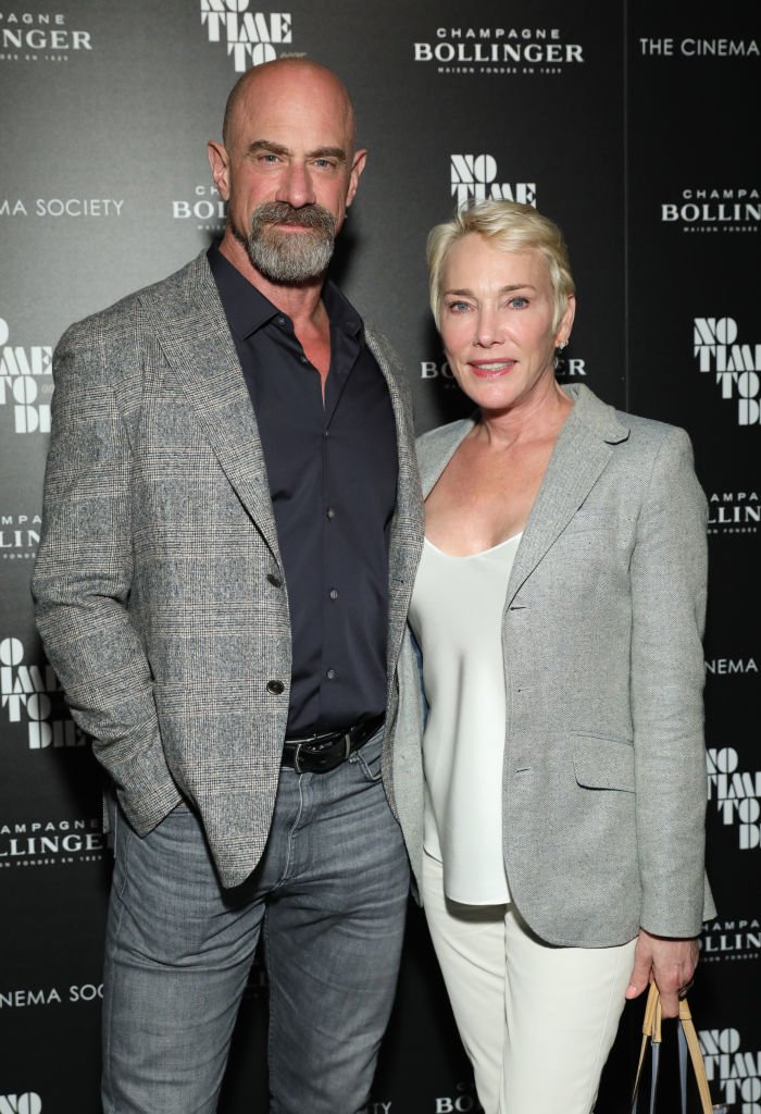 Christopher Meloni and Doris Sherman Williams attend the "No Time To Die" New York Screening at iPic Theater on October 07, 2021 in New York City. Photo: Getty Images