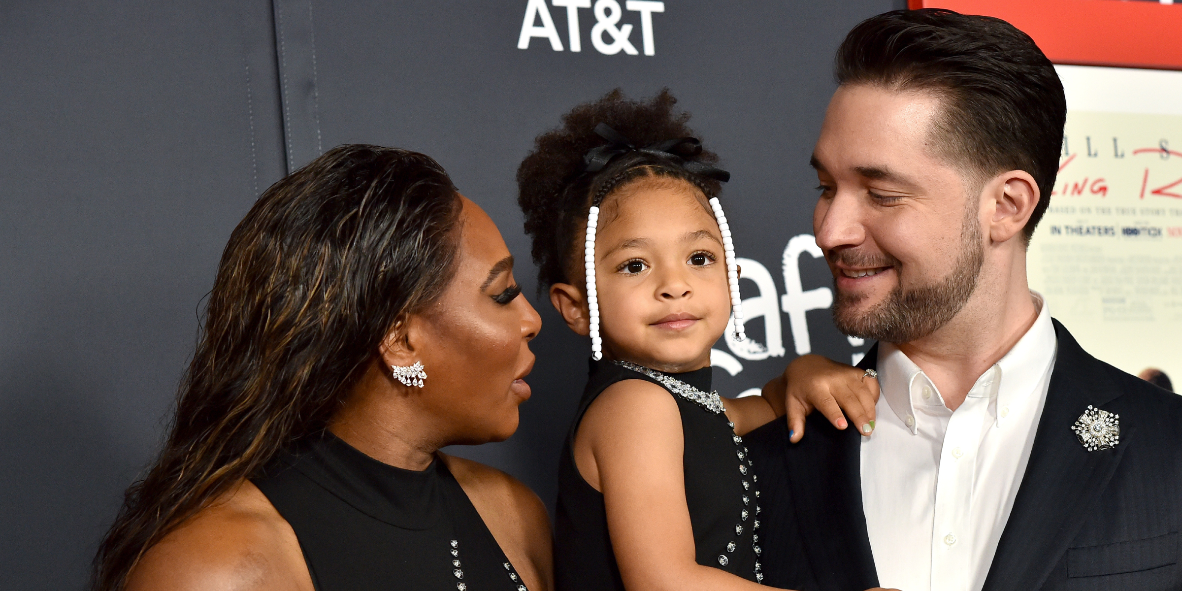 Serena Williams, her husband Alexis Ohanian and their daughter Alexis Olympia | Source: Getty Images
