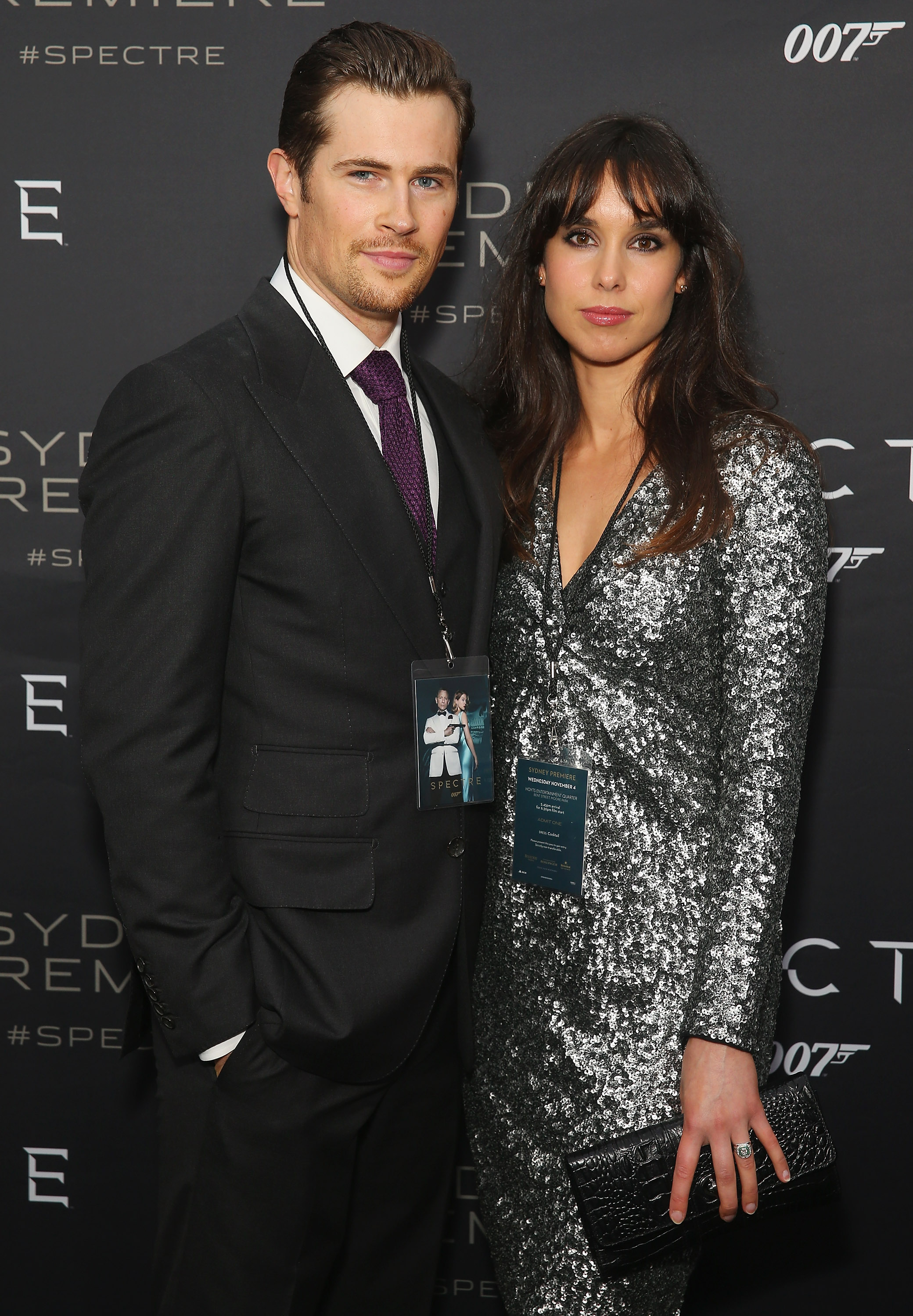 David Berry and Kristina Tesic at the premiere of "Spectre" on November 4, 2015, in Sydney, Australia. | Source: Getty Images