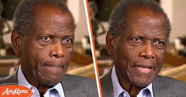 Sidney Poitier in an interview with CBS "Sunday Morning" in 2013 | Photo: YouTube/CBS News