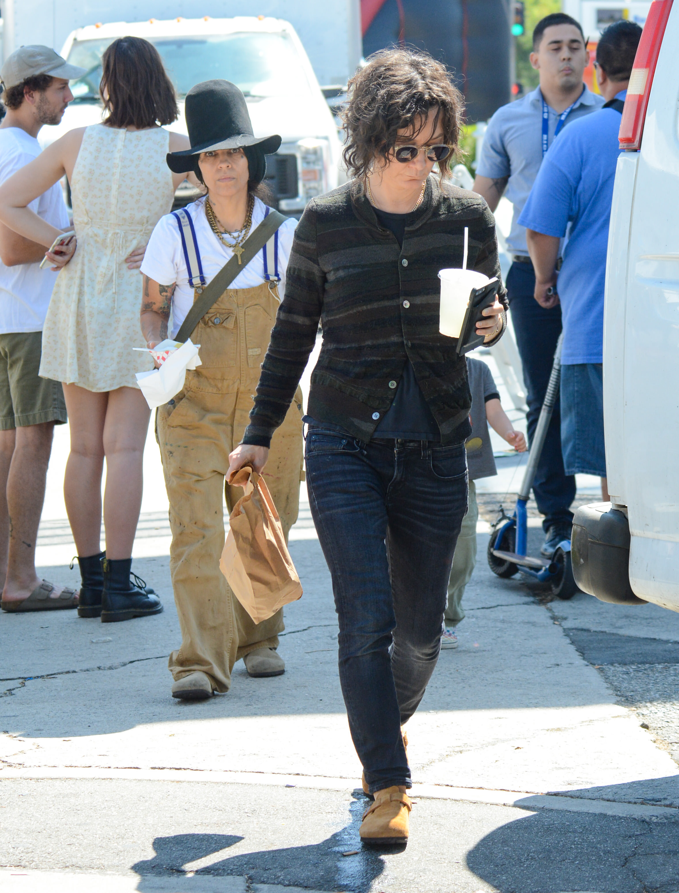 Linda Perry and Sara Gilbert spotted out in Los Angeles, California on September 1, 2019 | Source: Getty Images