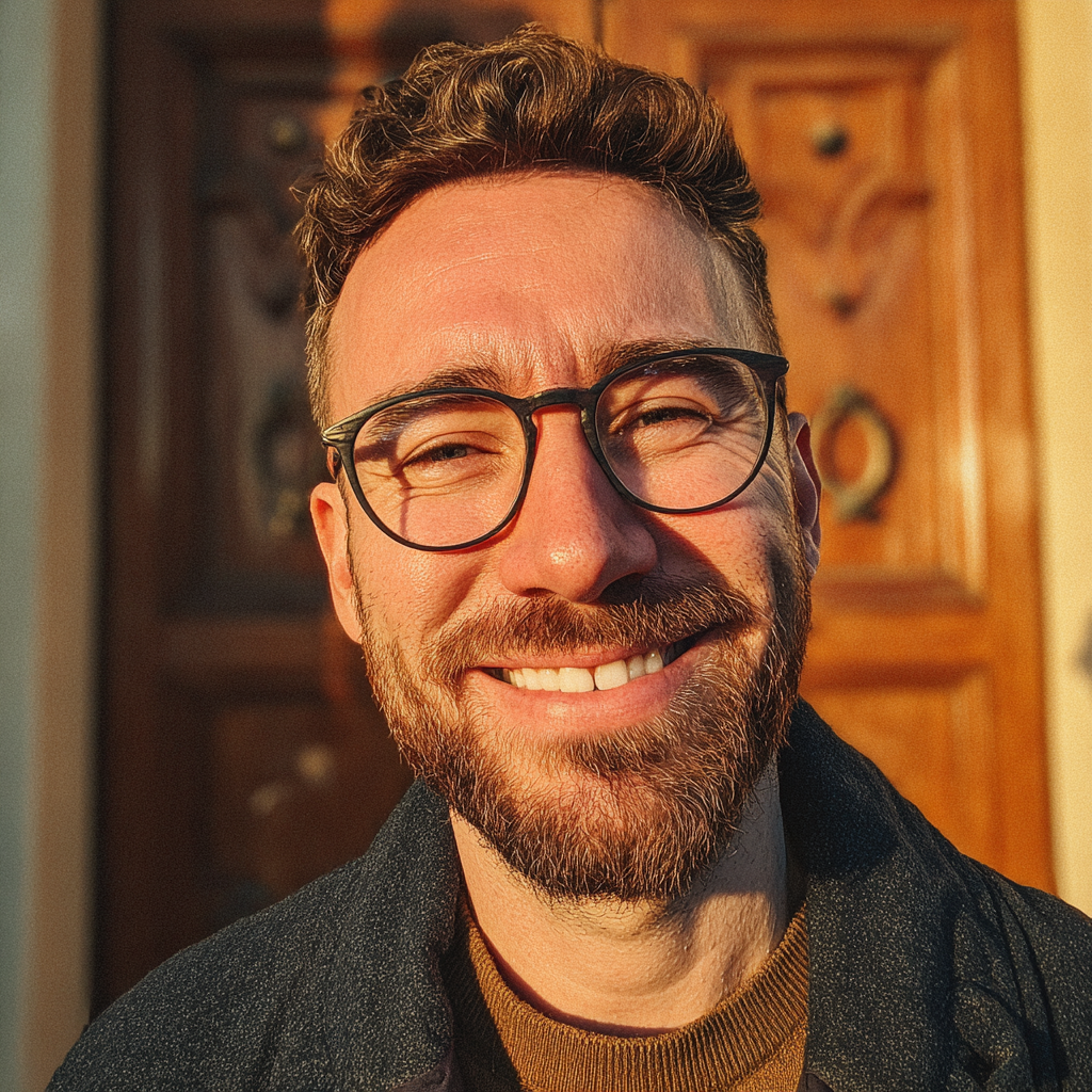 A close-up of a smiling man | Source: Midjourney