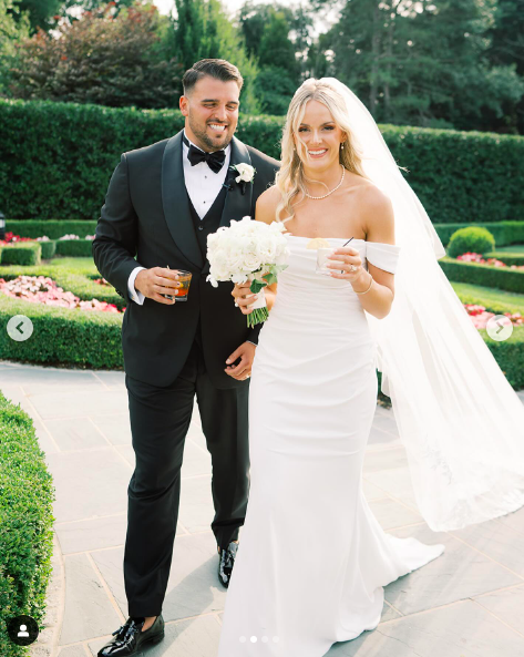 Jon Runyan Jr. and Victoria Schultz on their wedding day, posted on July 15, 2024 | Source: Instagram/victoriajrunyan and jon_run1