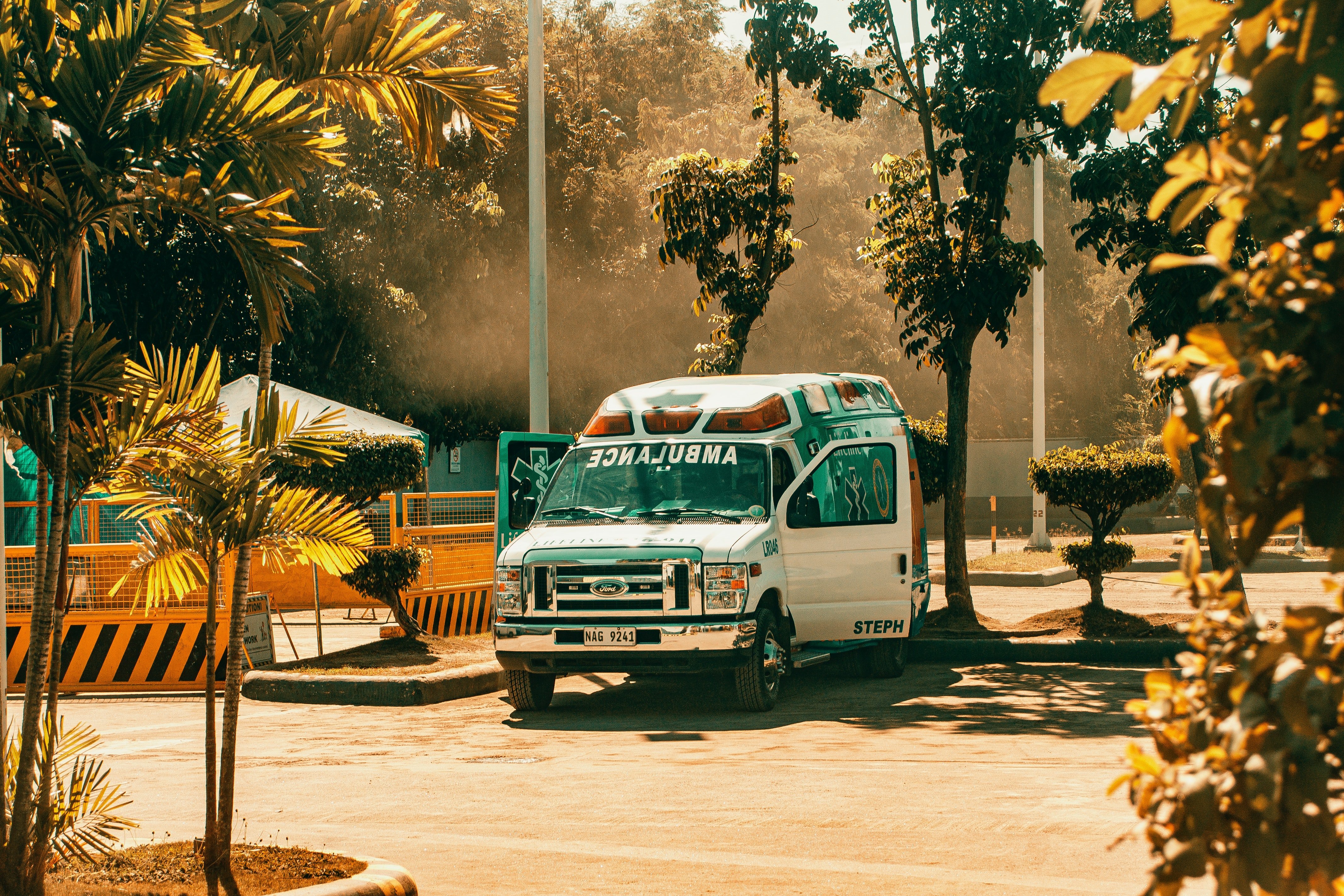 Una ambulancia estacionada. | Foto: Pexels