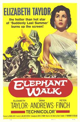 Poster for the 1953 film, "Elephant Walk" | Source: Wikimedia