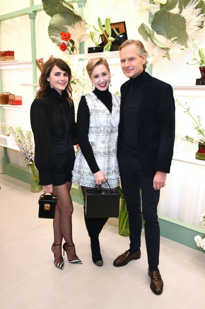 Keri Russell, Jazmin Grace Grimaldi, and Ulrik Garde Due attend the Mark Cross Flagship Grand Opening Celebration. | Source: Getty Images