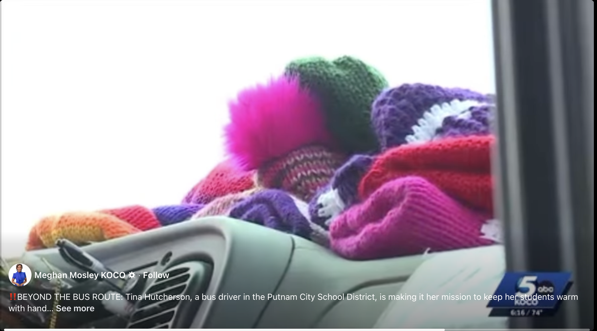 A close-up shot of hats knitted by Tina Hutcherson, dated November 19, 2025 | Source: Facebook/meghanmosleykoco