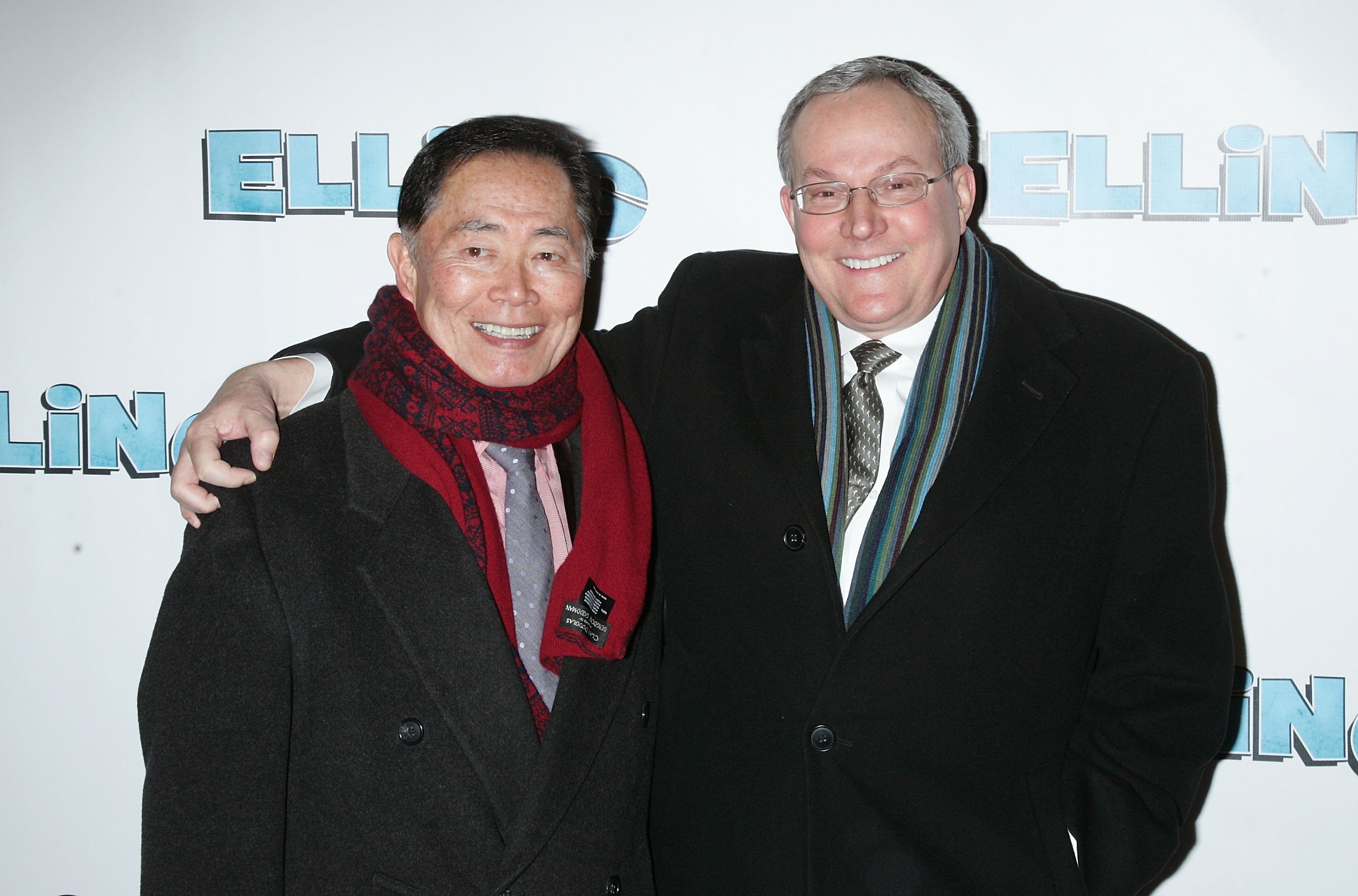George Takei and Brad Altman at the Broadway opening night of "Elling" in New York on November 21, 2010 | Source: Getty Images