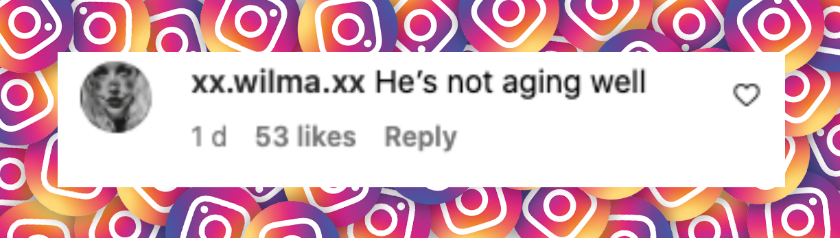 User comment about Johnny Depp, posted on October 27, 2024 | Source: Instagram/justjared