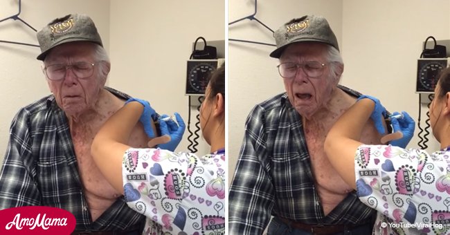 93-year-old grandpa tries to prank nurse but the joke was on him