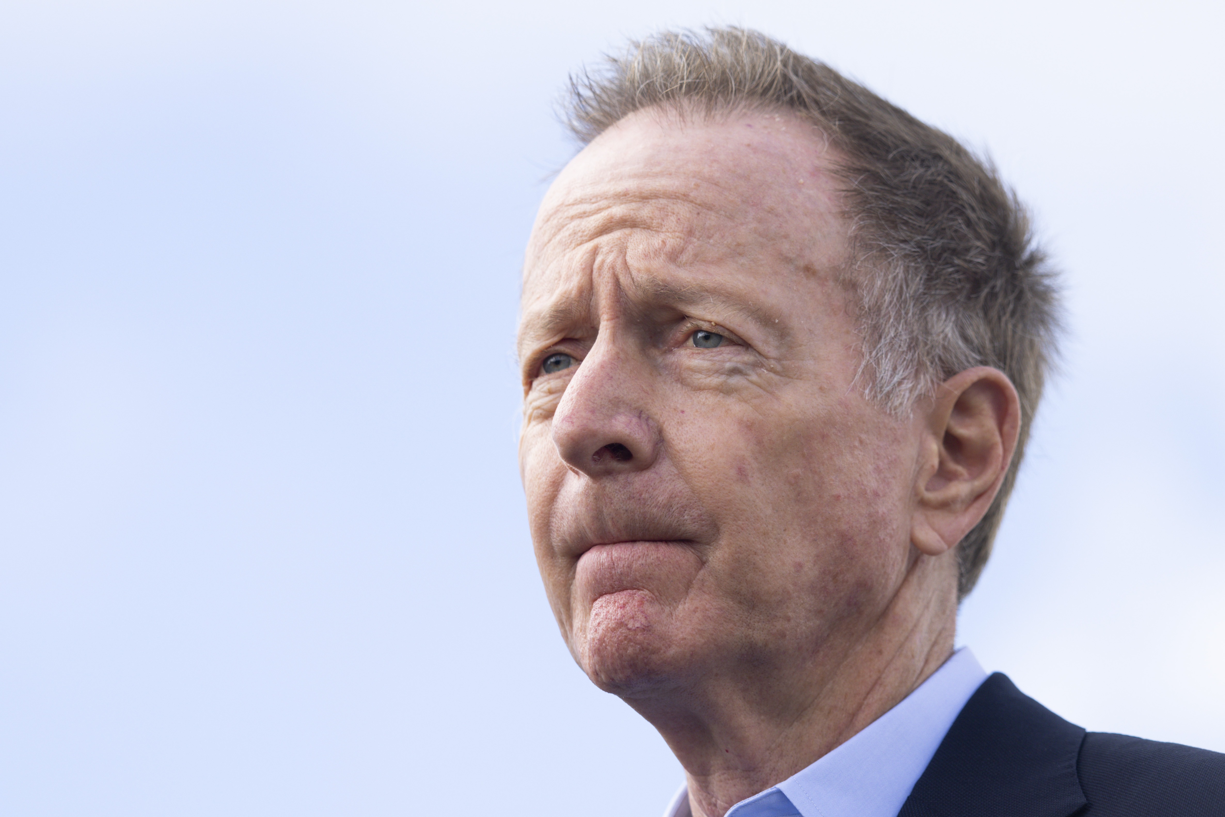 Austin Beutner speaks during a press conference on the property of fire victim Hank Wright on January 5, 2026, in Pacific Palisades, California | Source: Getty Images