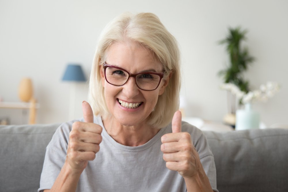 A portrait of happy senior woman. | Photo: Shutterstock