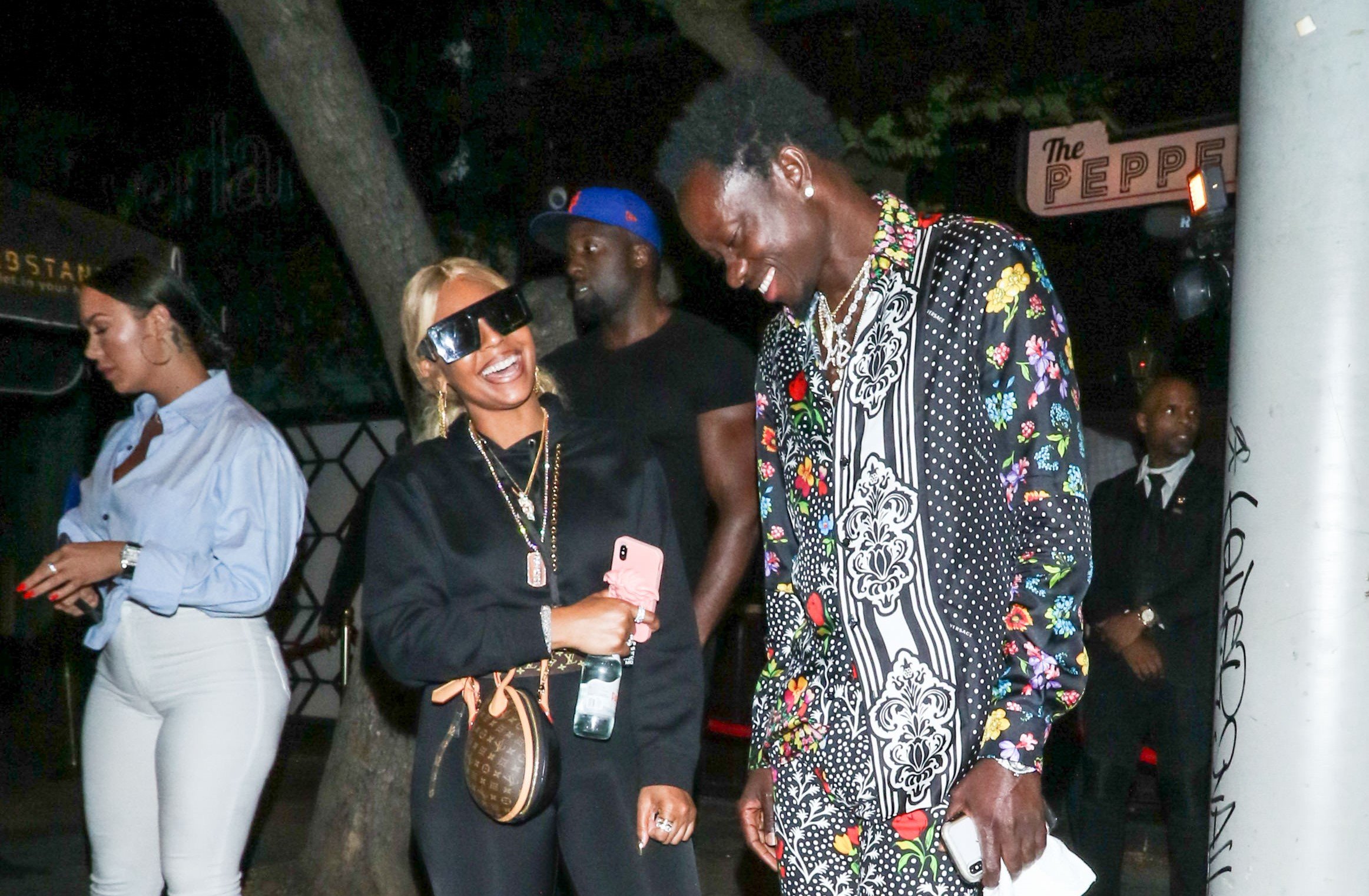 Ashanti and Michael Blackson are seen on July 2, 2019 in Los Angeles, California. | Source Getty Images