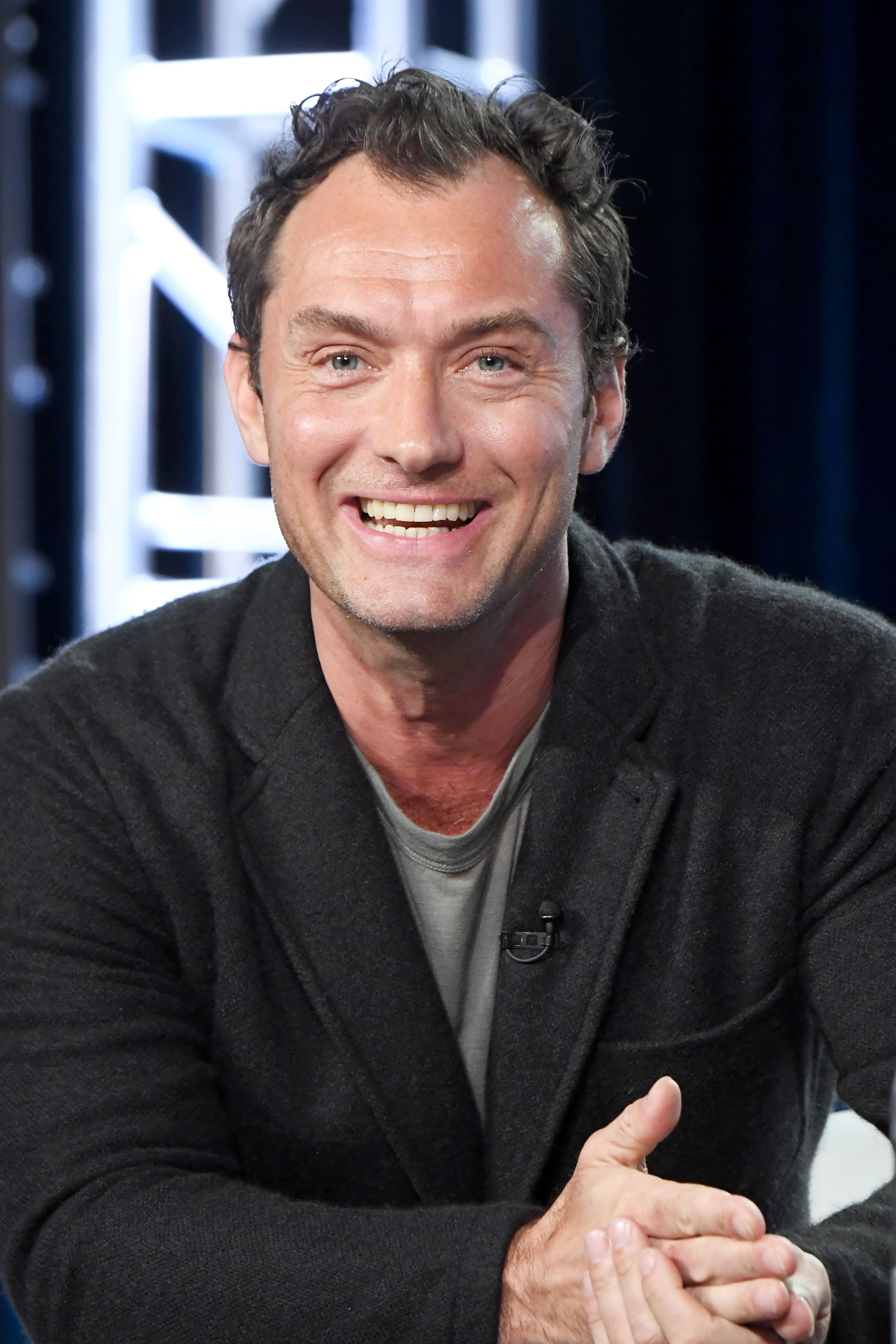 Jude Law during the HBO portion of the 2017 Winter Television Critics Association Press Tour at Langham Hotel on January 14, 2017 in Pasadena, California. | Source: Getty Images